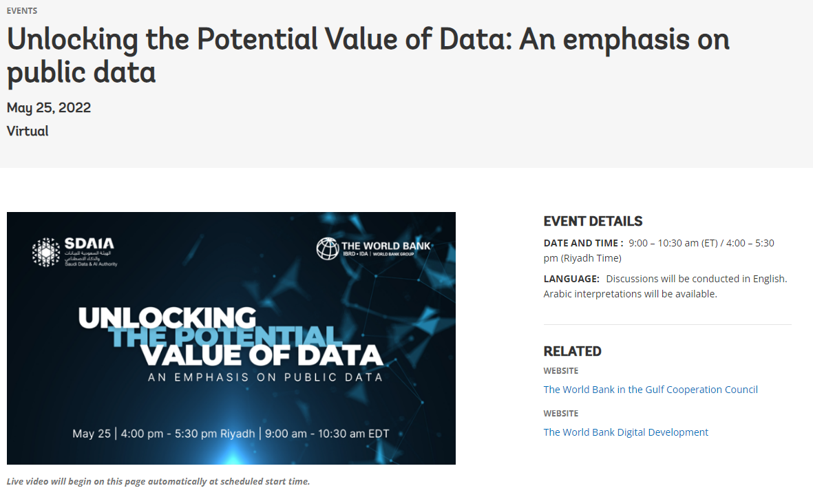 Unlocking the Potential Value of Data: An emphasis on public data